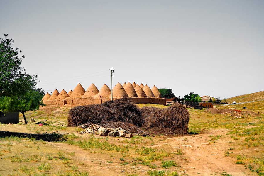 Harran konik kubbeli evleri Harran ovası Güneydoğu Anadolu Bölgesi Şanlıurfa fotoğrafları - Harran plains photos Sanliurfa Southeastern Anatolia Region