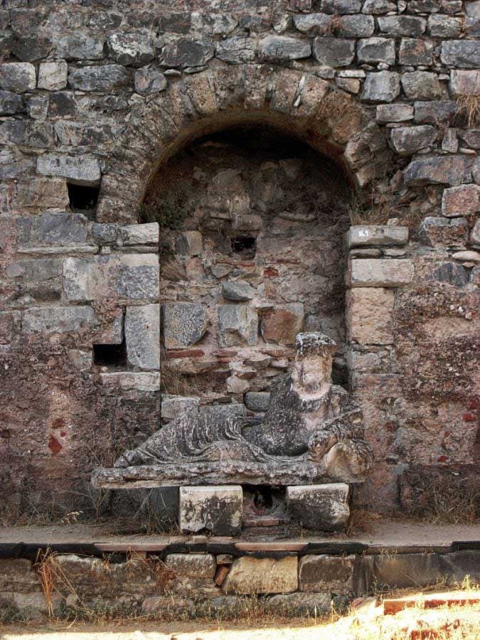 Milet, Maiandros (nehir tanrısı) heykeli, Milet antik kenti fotoğrafları - Meander statue, Miletus ancient city photos