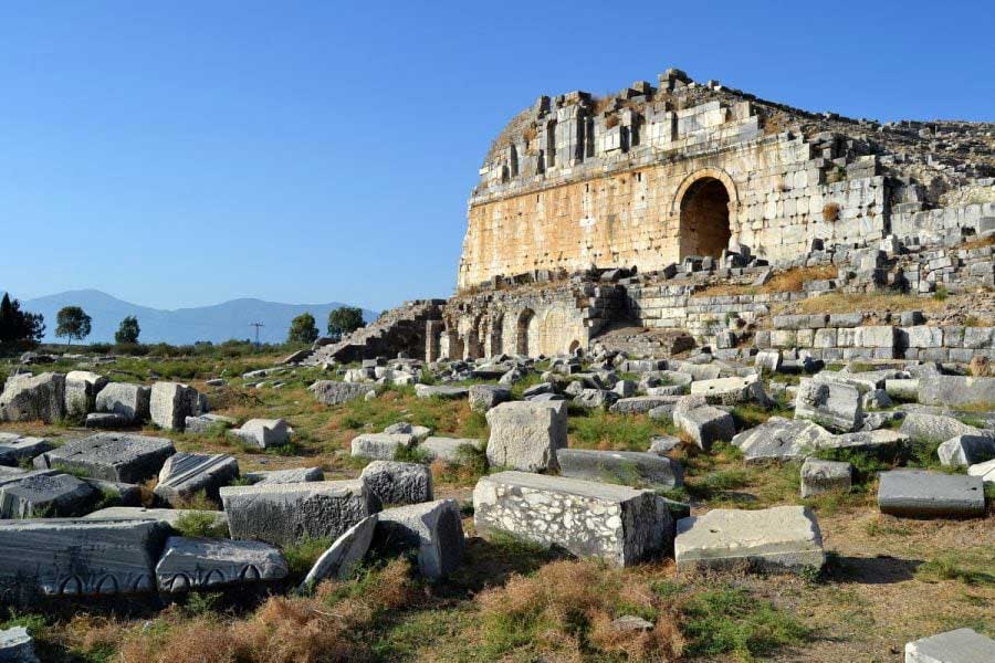 Milet antik kenti fotoğrafları antik Roma tiyatrosu - ancient roman theatre, Miletus ancient city photos