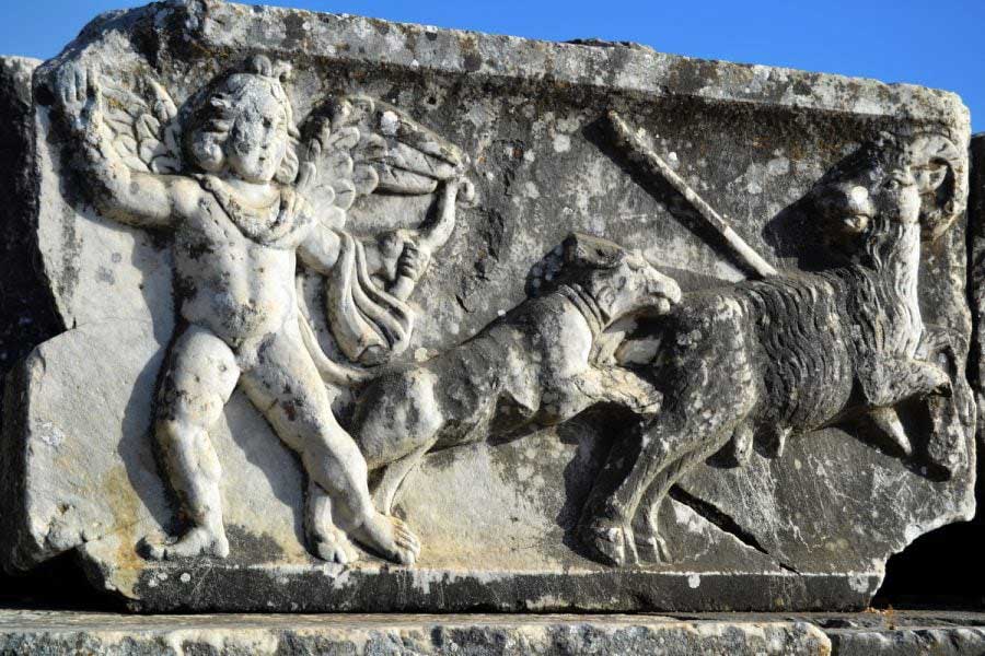 Milet taş kabartmalar, Milet antik kenti fotoğrafları - Stone reliefs, Miletus ancient city photos