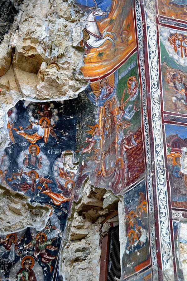 Sümela manastırı duvar freskleri, Sümela manastırı fotoğrafları - colors are bright after all those years, Sumela monastery photos