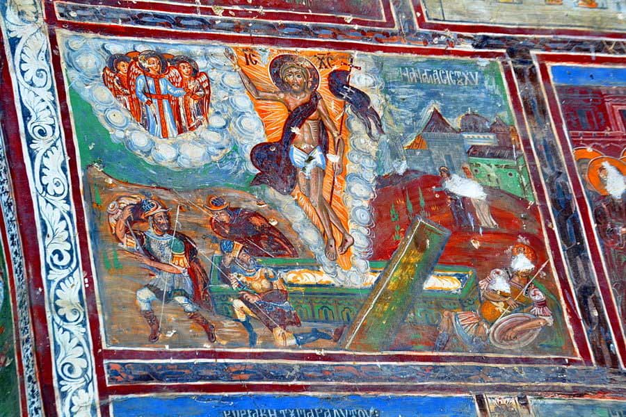 Sümela manastırı duvar freskleri detayları ve renkleri, Sümela manastırı fotoğrafları - details, Sumela monastery photos