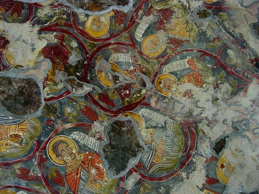 Sümela manastırı tavan freskleri, Sümela manastırı fotoğrafları - details, Sumela monastery photos