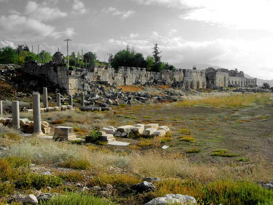 Tlos antik kenti agorası, Tlos fotoğrafları - Agora and city, Tlos ancient city photos