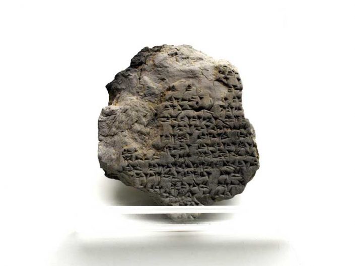 Boğazköy Müzesi Hitit dönemi çivi yazısı, Gece tanrısının rahibi olan Walkui'nin ritüeli - Bogazkoy Museum Hittite Period cuneiform, The ritual of Walkui, the priest of the night god