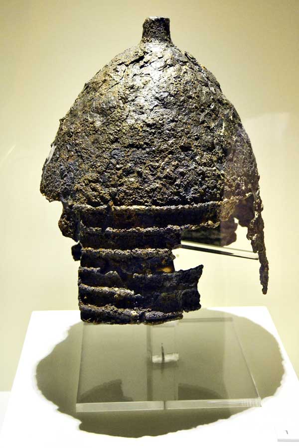 Boğazköy Müzesi fotoğrafları Hitit savaş miğferi - Corum Bogazköy Museum photos Hittite war helmet