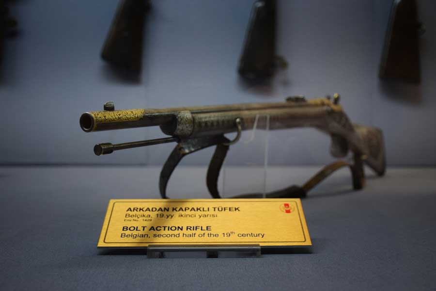 Harbiye Askeri Müzesi eserleri fotoğrafları Arkadan kapaklı tüfek 19. yy. - Bolt Action Rifle, 19th Century, Military Museum