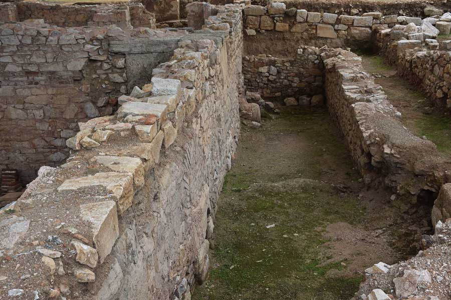 Parion antik kenti Kemer Biga, Roma hamamı - Roman bath, Turkey Marmara region Parion ancient city