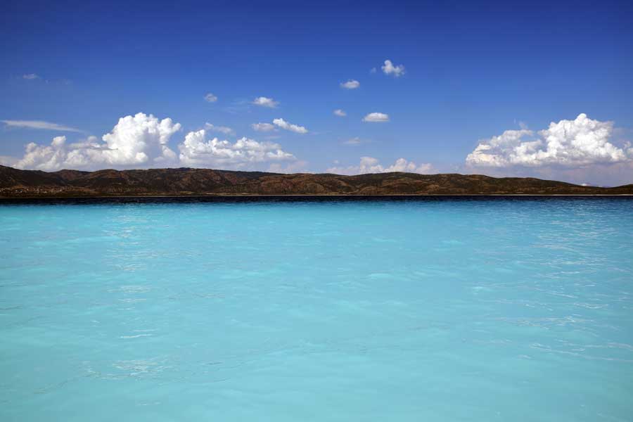 Salda gölü fotoğrafları turkuaz rengi - Burdur turquoise color of Salda Lake