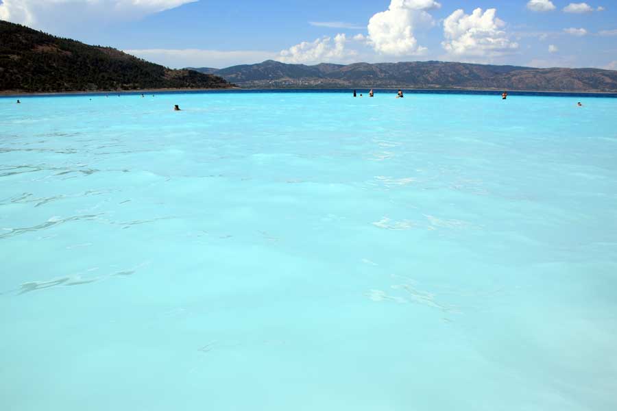 Salda gölü fotoğrafları turkuaz rengi - Turkey Burdur turquoise color of Salda Lake