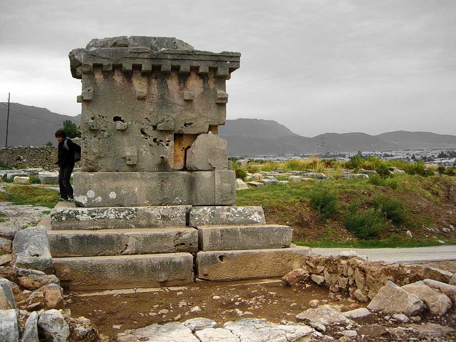 Xanthos antik kenti fotoğrafları Likya Lahdi - Lycian Sarcophagus, Xanthos photos