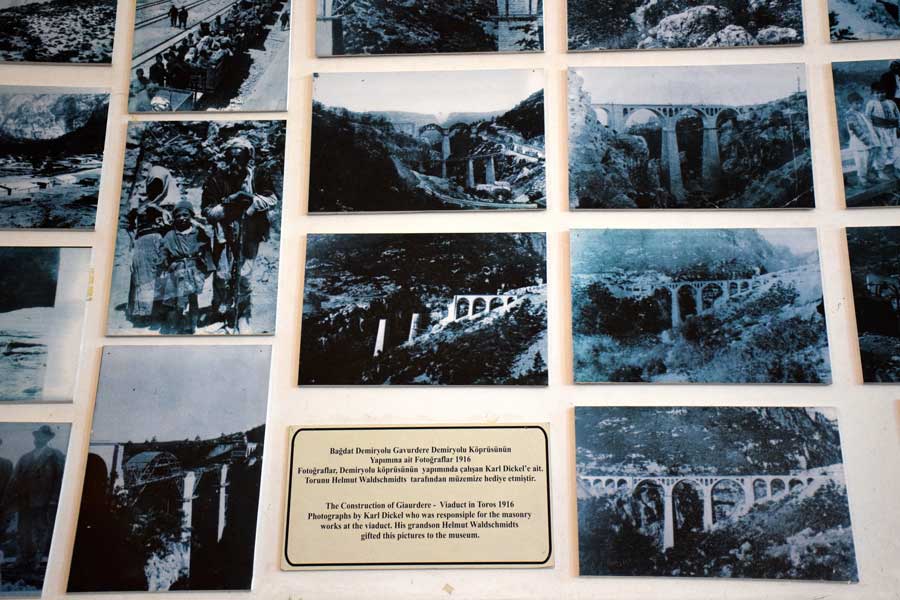 İstanbul Demiryolu Müzesi, Tarihi Gavurdere Demiryolu köprüsü yapımı fotoğrafları, yıl 1916 - Historical Gavurdere railway bridge construction photos (1916), Istanbul Railway Museum