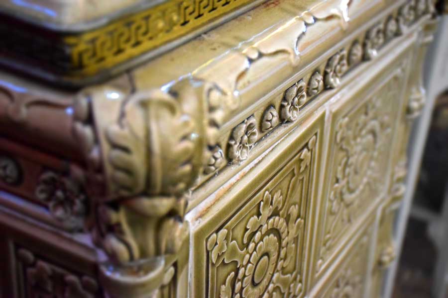 İstanbul Demiryolu Müzesi Çinili soba - Tiled stove, Istanbul Railway Museum