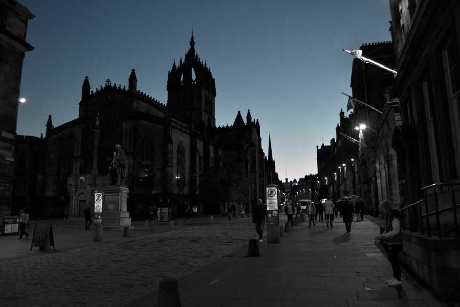 Edinburgh fotoğrafları tarihi sokaklar - Edinburgh historical streets photos