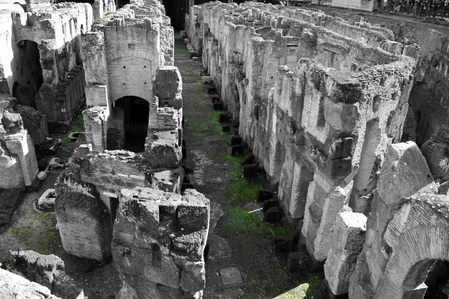 Kolezyum arena altı - Colosseum underground photos under the arena