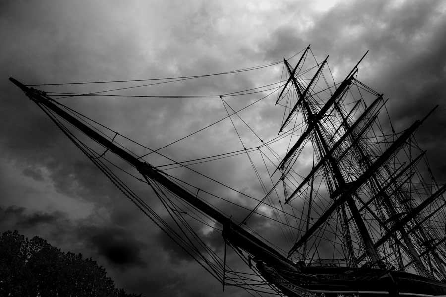 Londra Greenwich dünyaca ünlü Cutty Sark İngiliz clipperi - London Cutty Sark British clipper ship
