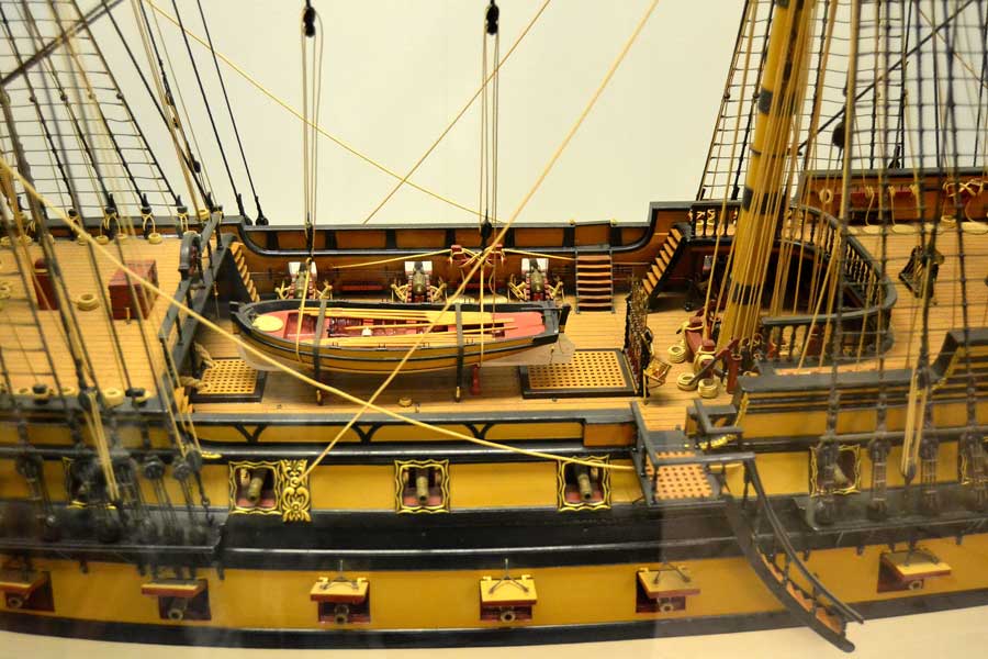 Portekiz Deniz Müzesi Kadırga maketi - Portugal Navy Museum Galley model (Museu de Marinha)