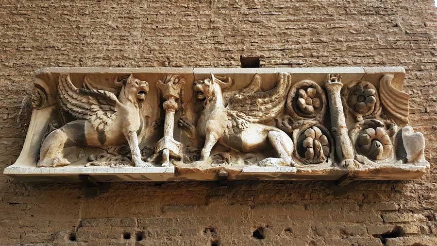 Roma Forumu Domitian Sarayı Domus Augustana kabartmaları - Roman Forum Rome Reliefs of Domus Augustana