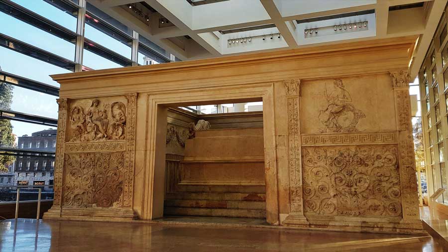 Roma gezilecek yerler Ara Pacis müzesi fotoğrafları ve Ara Pacis (Augustus Barış Sunağı) - Rome Ara Pacis altar and museum photos