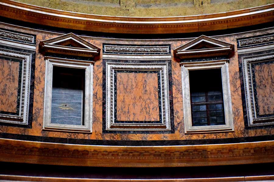 Roma görülmesi gerekli yerler Pantheon içi fotoğrafları - Rome Pantheon insider detail