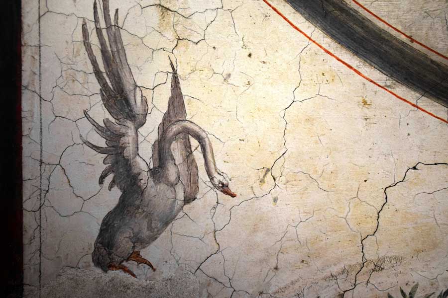 Sant'Angelo Kalesi eserleri duvar resmi detayı - Castle Sant Angelo Pauline hall's detail