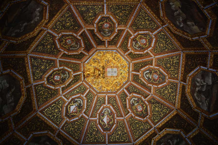 Sintra fotoğrafları Quinta da Regaleira sarayı kubbesi - the dome of the Quinta da Regaleira Palace