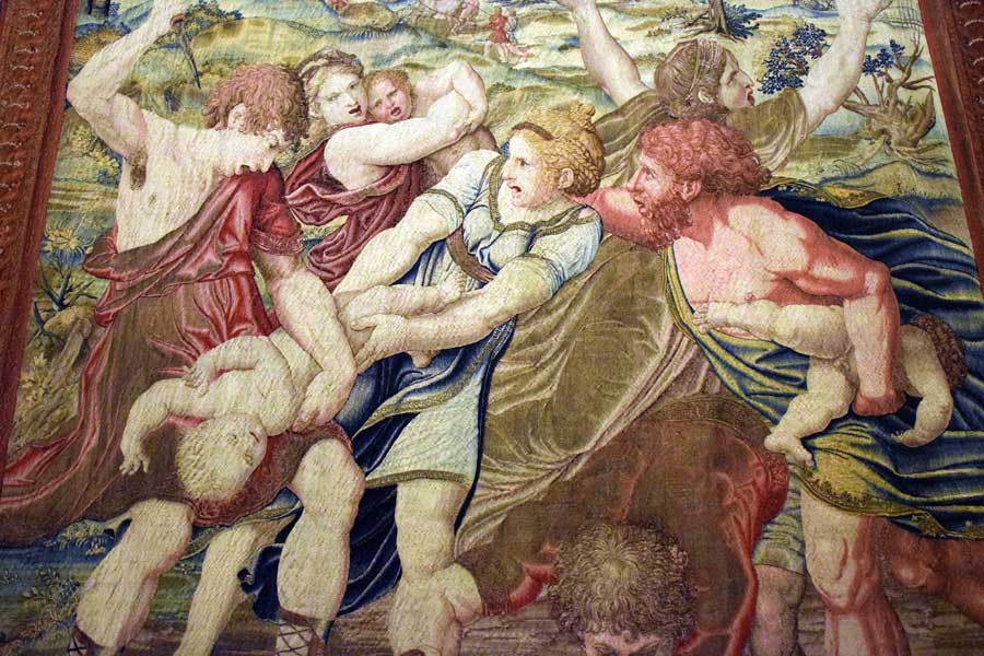 Vatikan müzeleri Halılar Galerisi Raphael'in öğrencilerinin çalışmaları - Vatican Museums Gallery of Tapestries Raphael's students' works