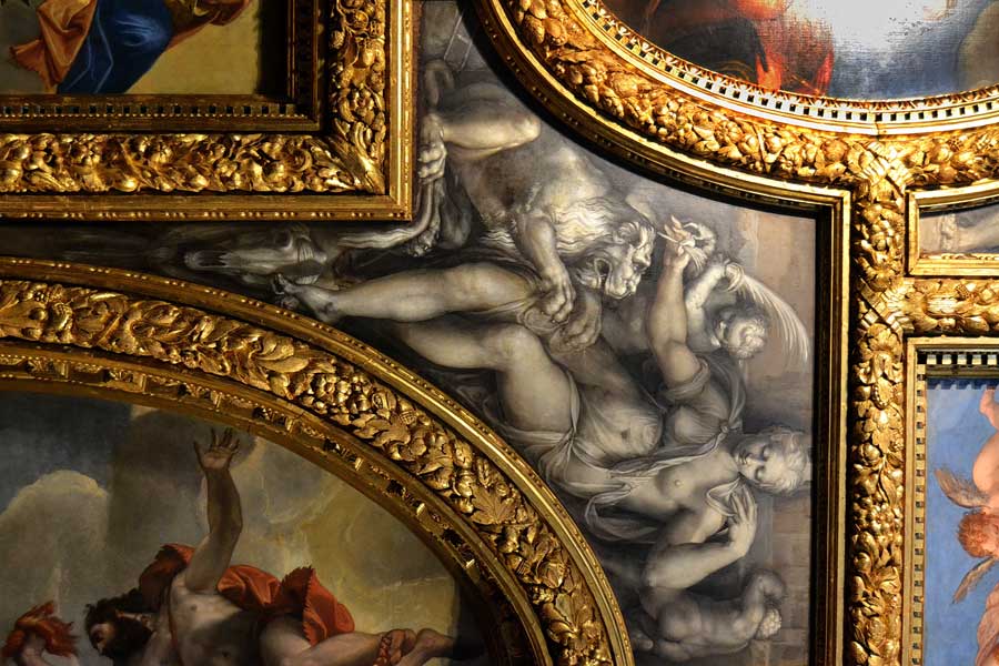 Venedik fotoğrafları Doçlar Sarayı tavan süslemeleri - Venice photos Palazzo Ducale Chamber of the Great Council ceiling decorations