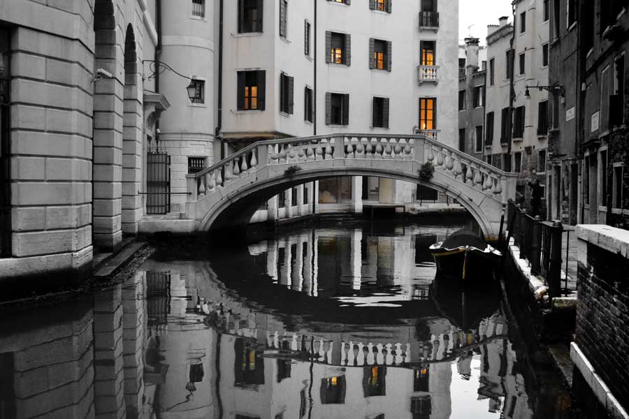 Venedik fotoğrafları kanal köprüleri - Venice canal photos