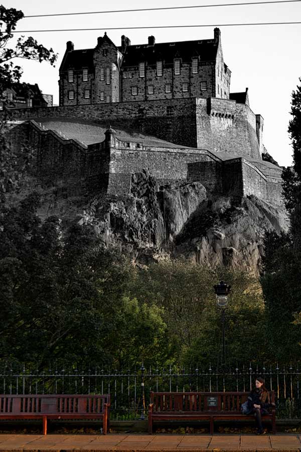 İskoçya Edinburgh tarihi kalesi fotoğrafları - Castle Rock or Edinburgh Castle photos