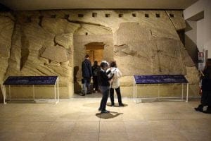 Torino Mısır Müzesi Ellesiya tapınağı girişi - Turin Egyptian museum, entrance of Ellesiya temple