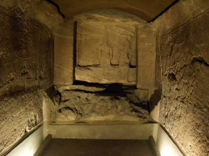 Torino Mısır Müzesi Ellesiya tapınağı içi - Turin Egyptian museum interior of the temple of Ellesiya