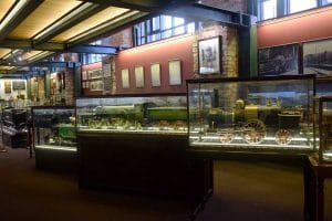 Rahmi M. Koç Müzesi fotoğrafları tarihi lokomotif ve tren modelleri salonu - Rahmi M. Koc Museum historic locomotive and train models hall