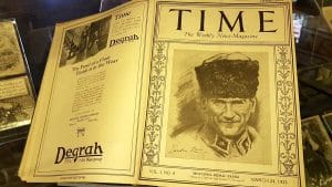 Rahmi M. Koç Müzesi eserleri görselleri Time dergisi Atatürk'lü kapak basım Mart 1923 - Time magazine March 1923, Atatürk on the cover of the magazine