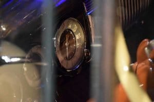 Torino Otomobil Müzesi 1937 model Packard Super-Eight 1501 hız göstergesi - Turin Automobile Museum 1937 Packard Super-Eight 1501 speedometer (Museo Nazionale dell'Automobile)