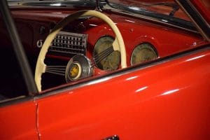 Torino Otomobil Müzesi (Araba Müzesi fotoğrafları) 1948 model Cisitalia ön panel - Turin Automobile Museum photos 1948 Cisitalia front panel (Museo Nazionale dell'Automobile)