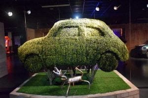 Torino Otomobil Müzesi yeşil araba - Turin Automobile Museum green car (Museo Nazionale dell'Automobile)