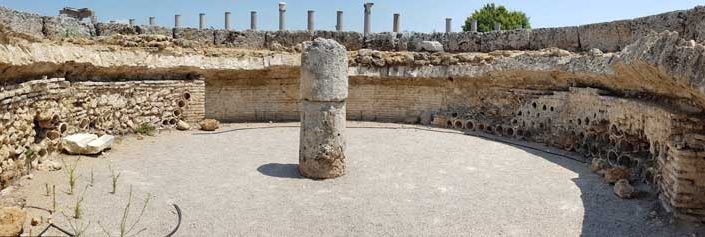 Antalya Perge antik kenti Agora'da Macellum - Perge ancient city Macellum in Agora