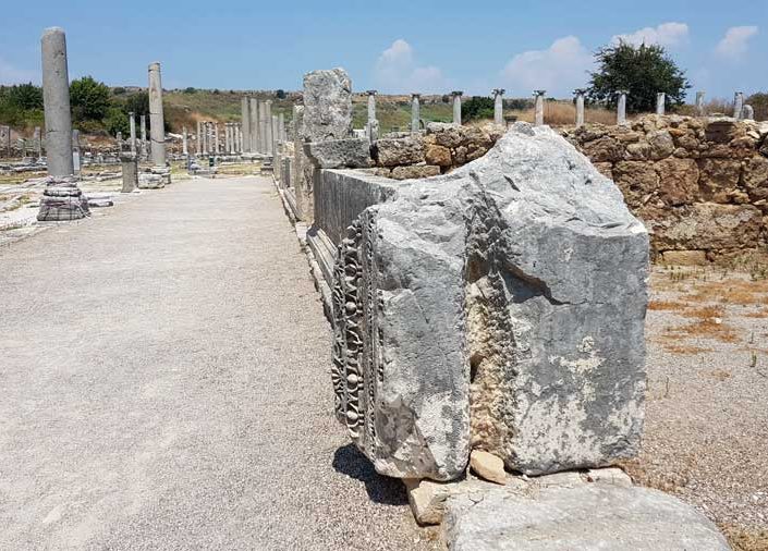 Perge antik kenti agorası veya pazar yeri - Perge ancient city's agora