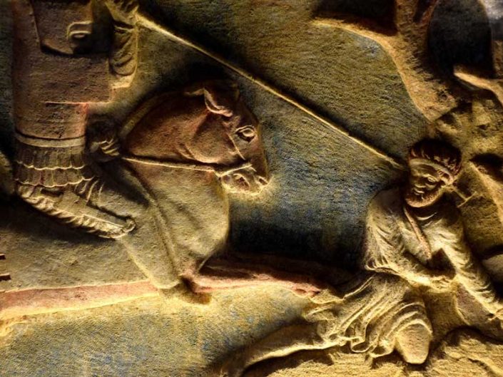 Troya müzesi Altıkulaç lahdi detayları - Details of Altıkulaç Sarcophagus Troy museum