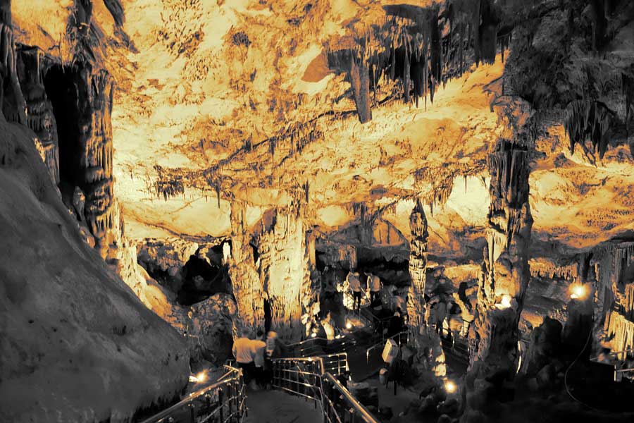 Ballıca mağarası veya İndere mağarası Sütunlar Salonu - Ballıca Cave or Indere Cave Colums Hall