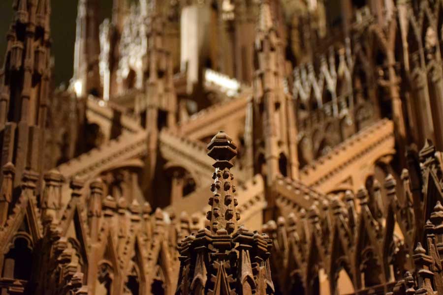 Milano Katedrali Müzesi Milano Katedrali ahşap maketi 1519-1891 - timber model of the Museum of Milan Cathedral