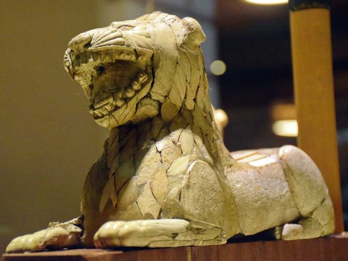 Anadolu Medeniyetleri Müzesi eserleri Urartu aslan heykelciği - Anatolian Civilizations Museum Urartu Lion figurine