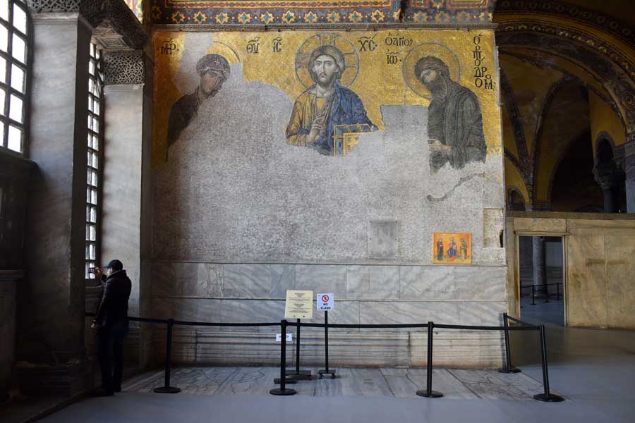 Ayasofya Deesis Mozaiği Ayasofya Deesis Mozaiği - Hagia Sophia Deesis Mozaic