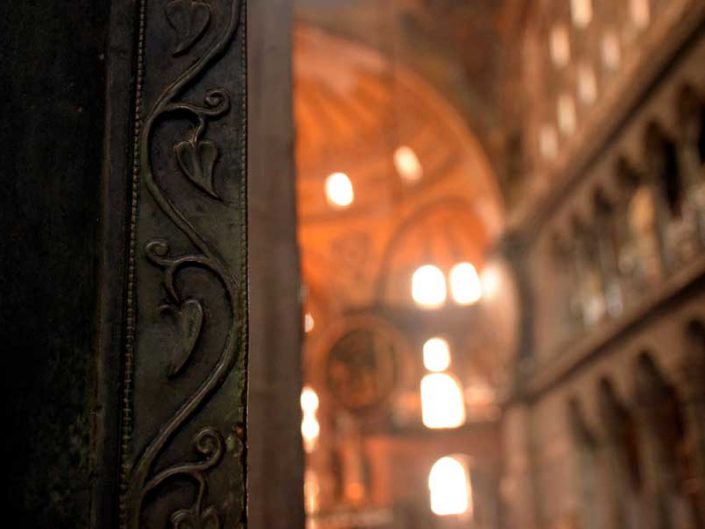 Ayasofya imparator kapısı detayı - Emperor door detail of the Hagia Sophia
