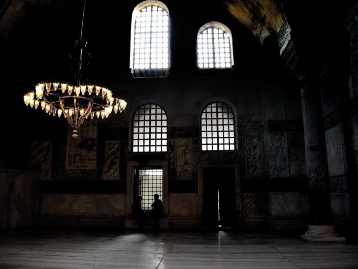 Ayasofya içeriden görünüm - a view from inside the Hagia Sophia