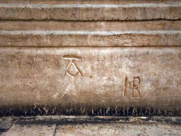 Ayasofya işaretler - Signs in Hagia Sophia
