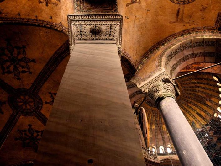 Ayasofya sütun başı detayları - Details of column head, Hagia Sophia