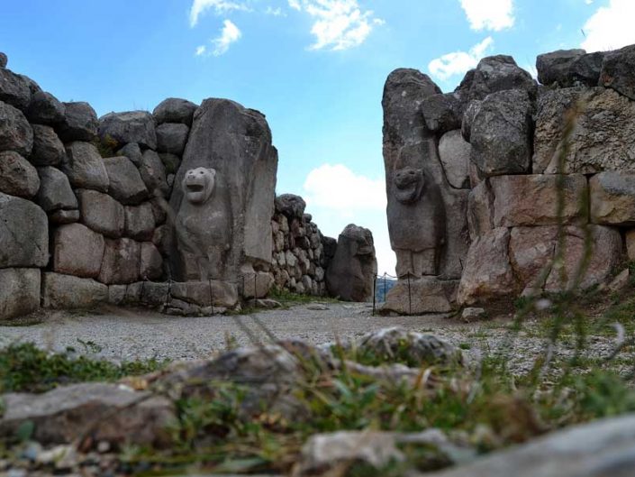 Hattuşa Aslanlı Kapı, Boğazköy Hattuşa fotoğrafları, Çorum - Lion gate at Hattusa Çorum, Turkey