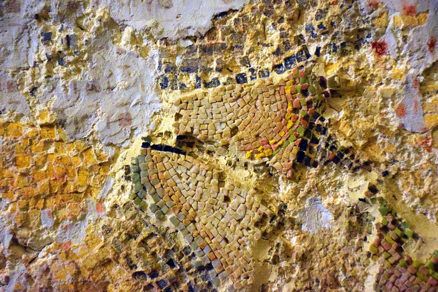 Kariye Müzesi orijinal mozaik katmanları ve müdahale izleri - The Chora Museum original mosaic layers